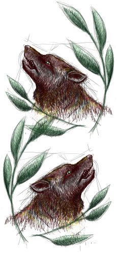 Cyfrowy Totem Wilczyca – Głos Watahy (Tapeta na telefon).png
